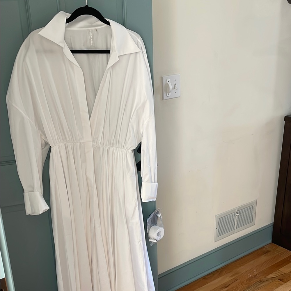 Boyfriend Shirt Flared Dress